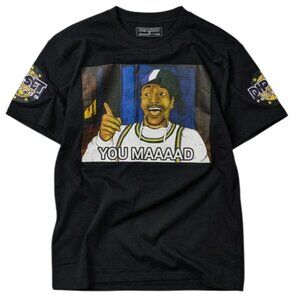 DIPSET Mad Sleeve Print Short Sleeve Tee - Black